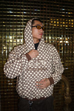 Load image into Gallery viewer, Sue Me Zip Up Hoodie Coffee/Cream