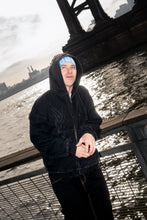 Load image into Gallery viewer, Tribal Zip Up Hoodie Black