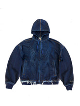 Load image into Gallery viewer, Tribal Zip Up Hoodie True Blue
