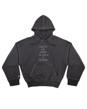 Load image into Gallery viewer, Crisis Outline Hoodie Faded Black
