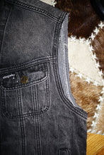 Load image into Gallery viewer, Moto Denim Vest Unchained Acid Black