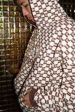 Load image into Gallery viewer, Sue Me Zip Up Hoodie Coffee/Cream