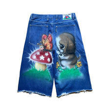 Load image into Gallery viewer, Saloon Jean Shorts (ft. Kevin Mejia) True Blue
