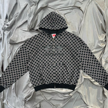 Load image into Gallery viewer, Sue Me Zip Up Hoodie Black/Metal