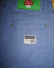 Load image into Gallery viewer, Vegan Suede Double Knee Canvas Pants Blue