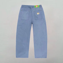 Load image into Gallery viewer, Vegan Suede Double Knee Canvas Pants Blue