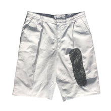 Load image into Gallery viewer, Black Aya white leather shorts