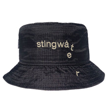 Load image into Gallery viewer, Nylon Melting Logo Crusher Hat Black