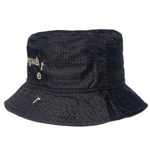Load image into Gallery viewer, Nylon Melting Logo Crusher Hat Black