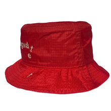Load image into Gallery viewer, Nylon Melting Logo Crusher Hat Red