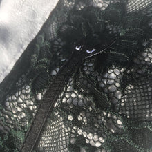 Load image into Gallery viewer, Black Aya white leather shorts