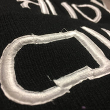 Load image into Gallery viewer, Empty Your Mind Reverse Embroidery Beanie Black