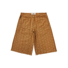 Load image into Gallery viewer, Signature Chain Double Knee Canvas Shorts Brown