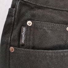 Load image into Gallery viewer, Vegan Suede Double Knee Canvas Pants Black