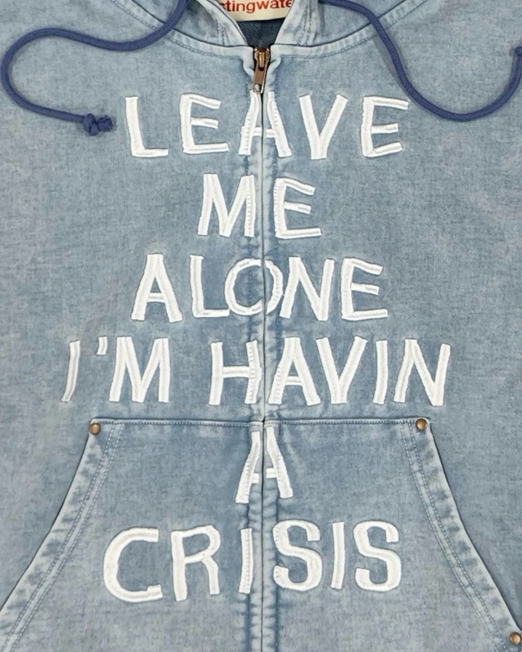 Crisis Zip Up Hoodie Blue / Stingwater – stingwater