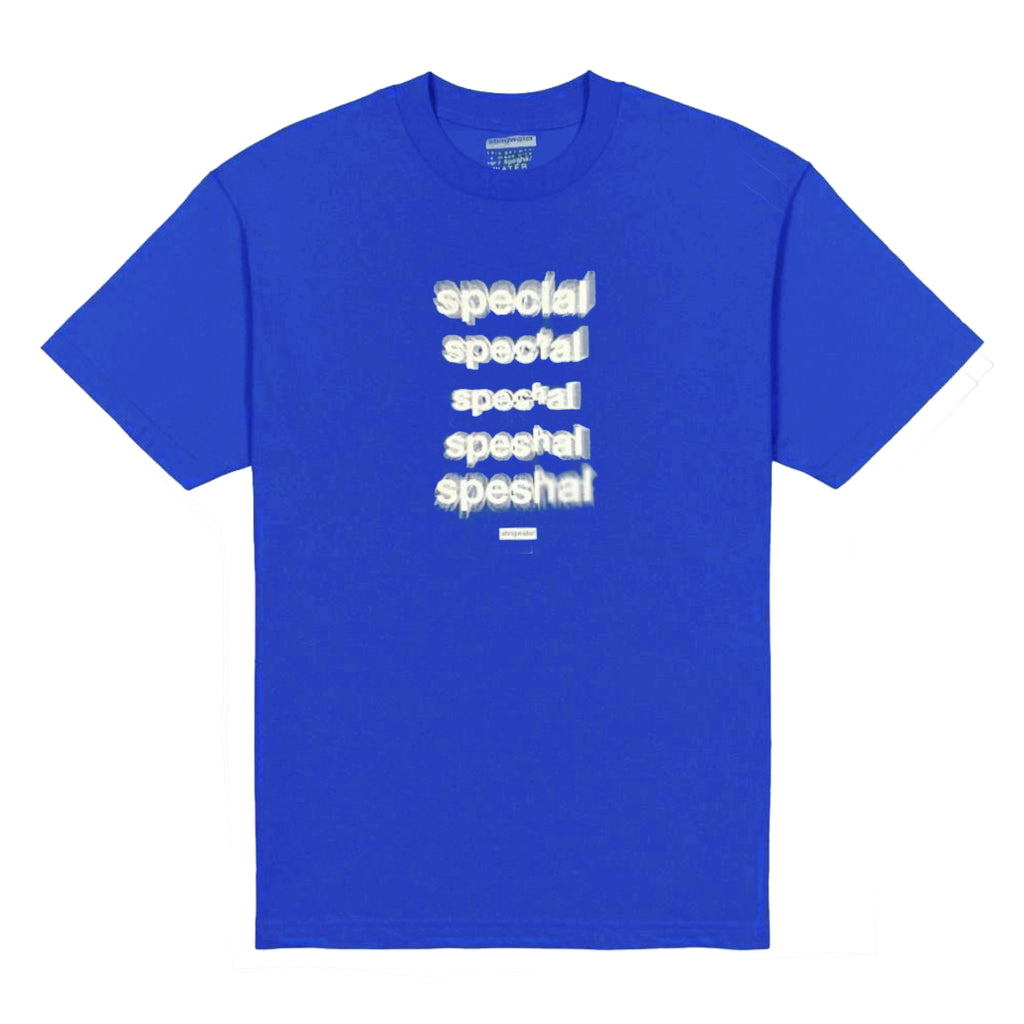 Speshal t shirt royal blue