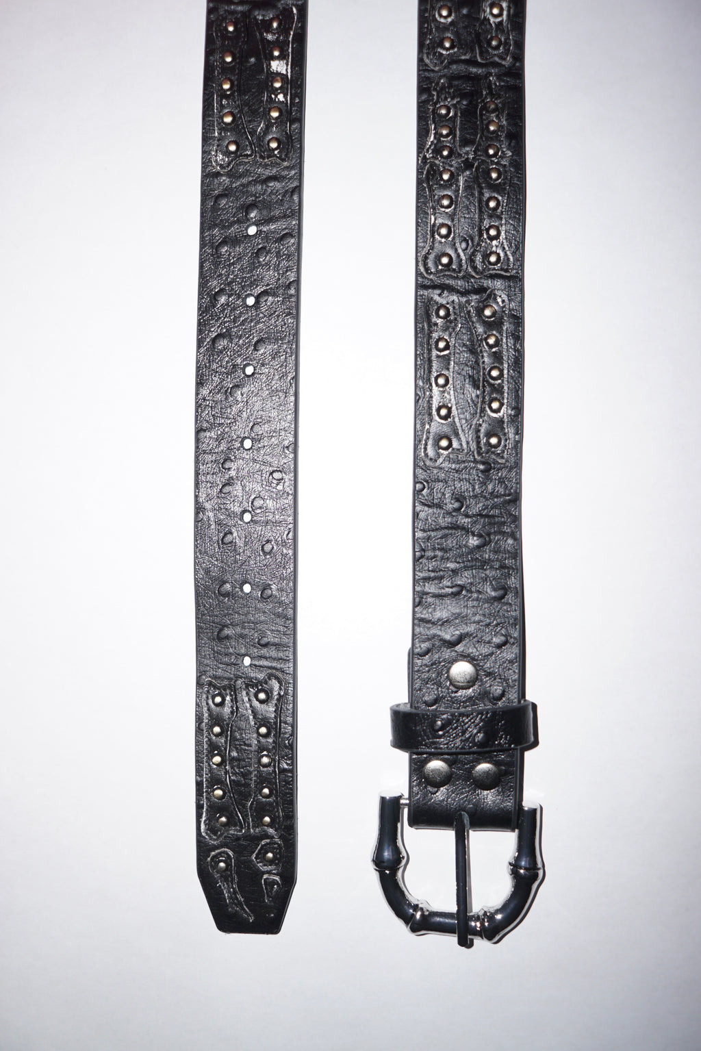 Stingwater Studded Bone Belt Archival Black