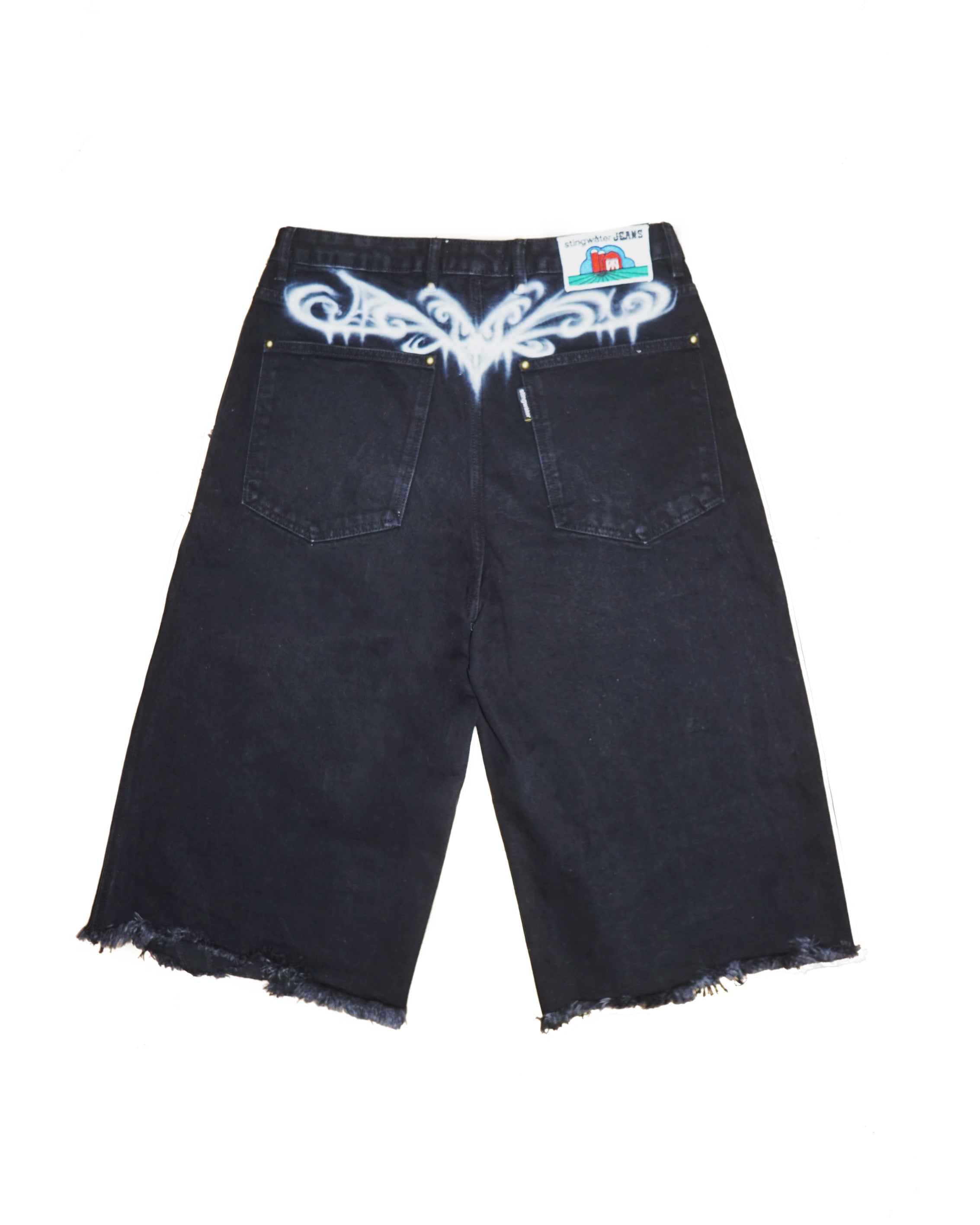 Stingwater Jean Shorts black Airbrush Kevin Mejia
