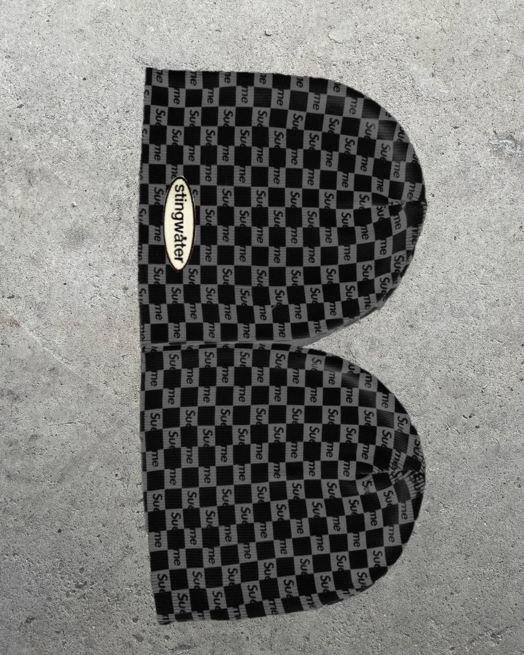 Sue Me Beanie Black/Grey