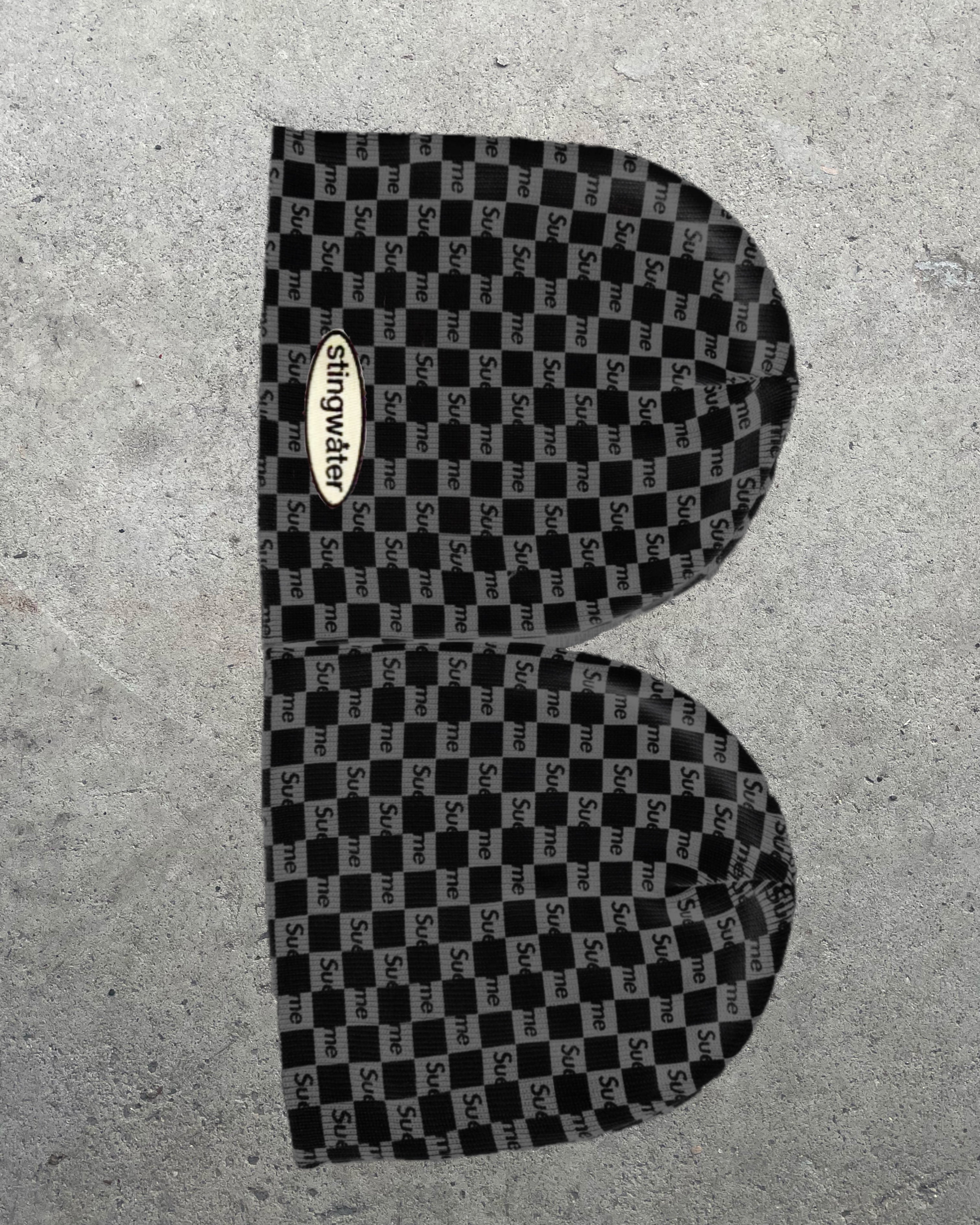 Sue Me Beanie Black/Grey