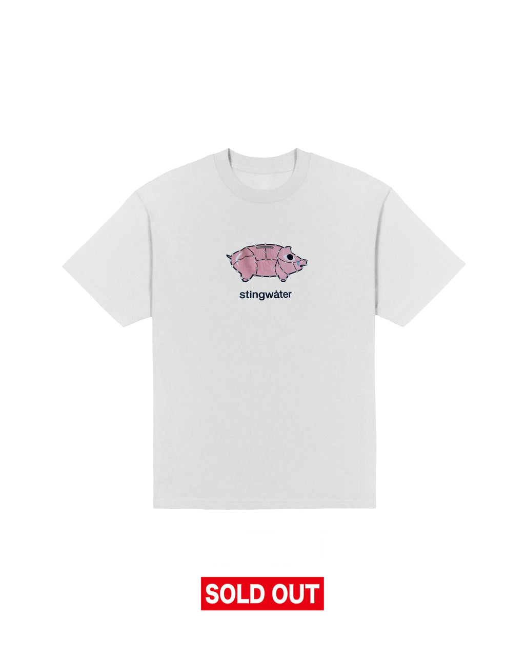 Rhinestone Piggy Bank T-Shirt White
