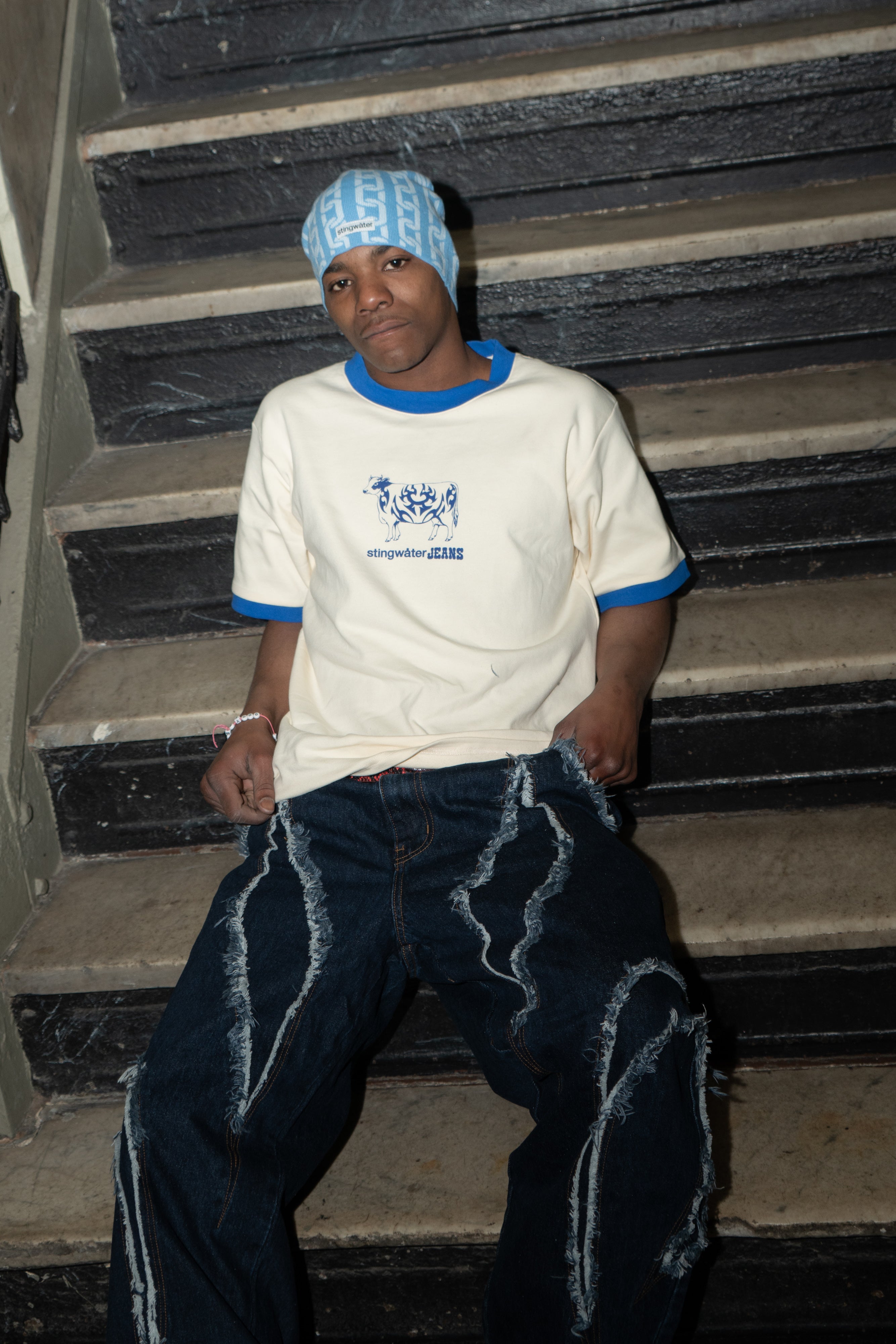 Chain Skully Powder Blue