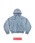 All Star Zip Up Hoodie Acid Navy