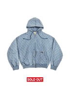 All Star Zip Up Hoodie Acid Navy