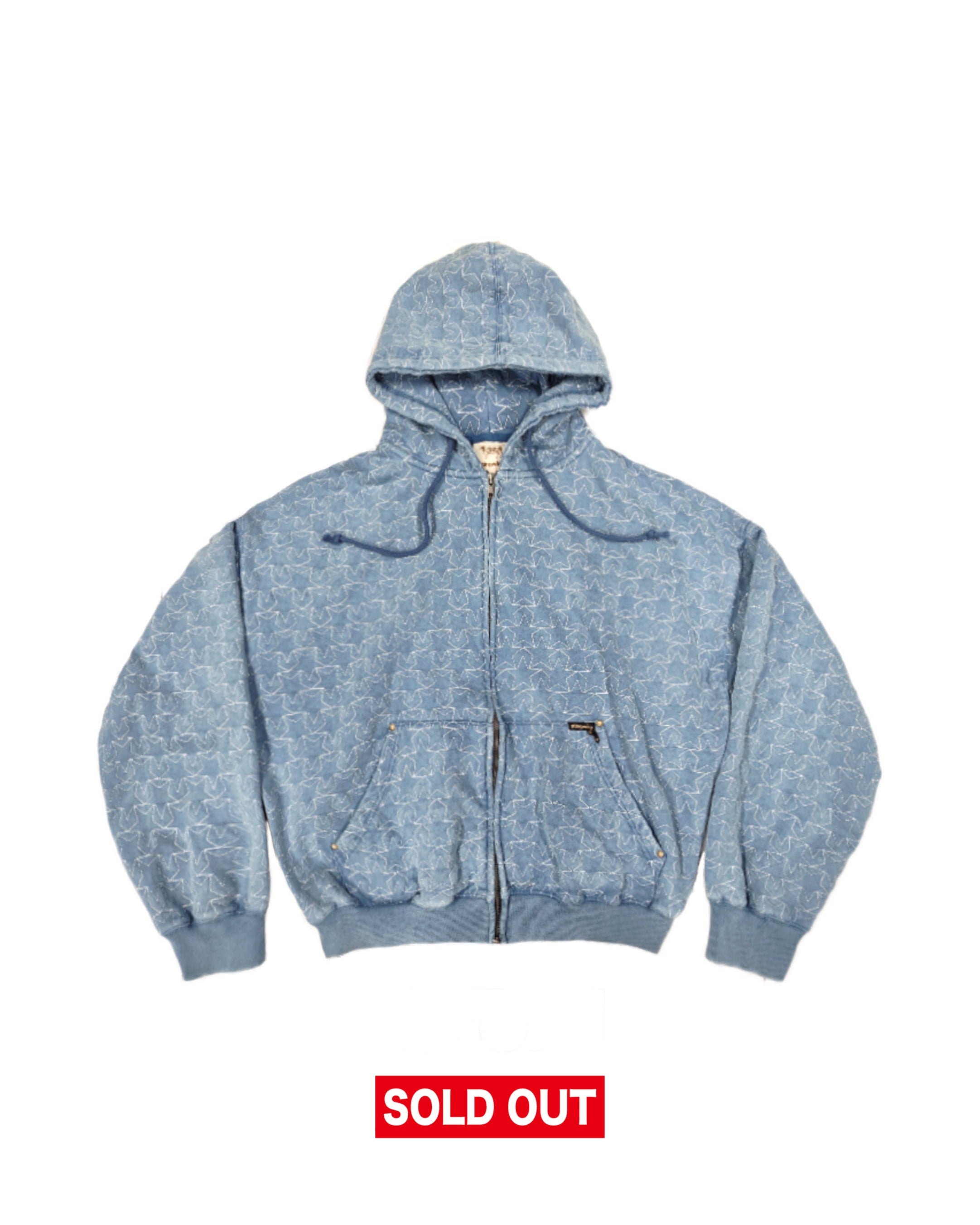 All Star Zip Up Hoodie Acid Navy