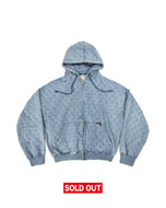 All Star Zip Up Hoodie Acid Navy