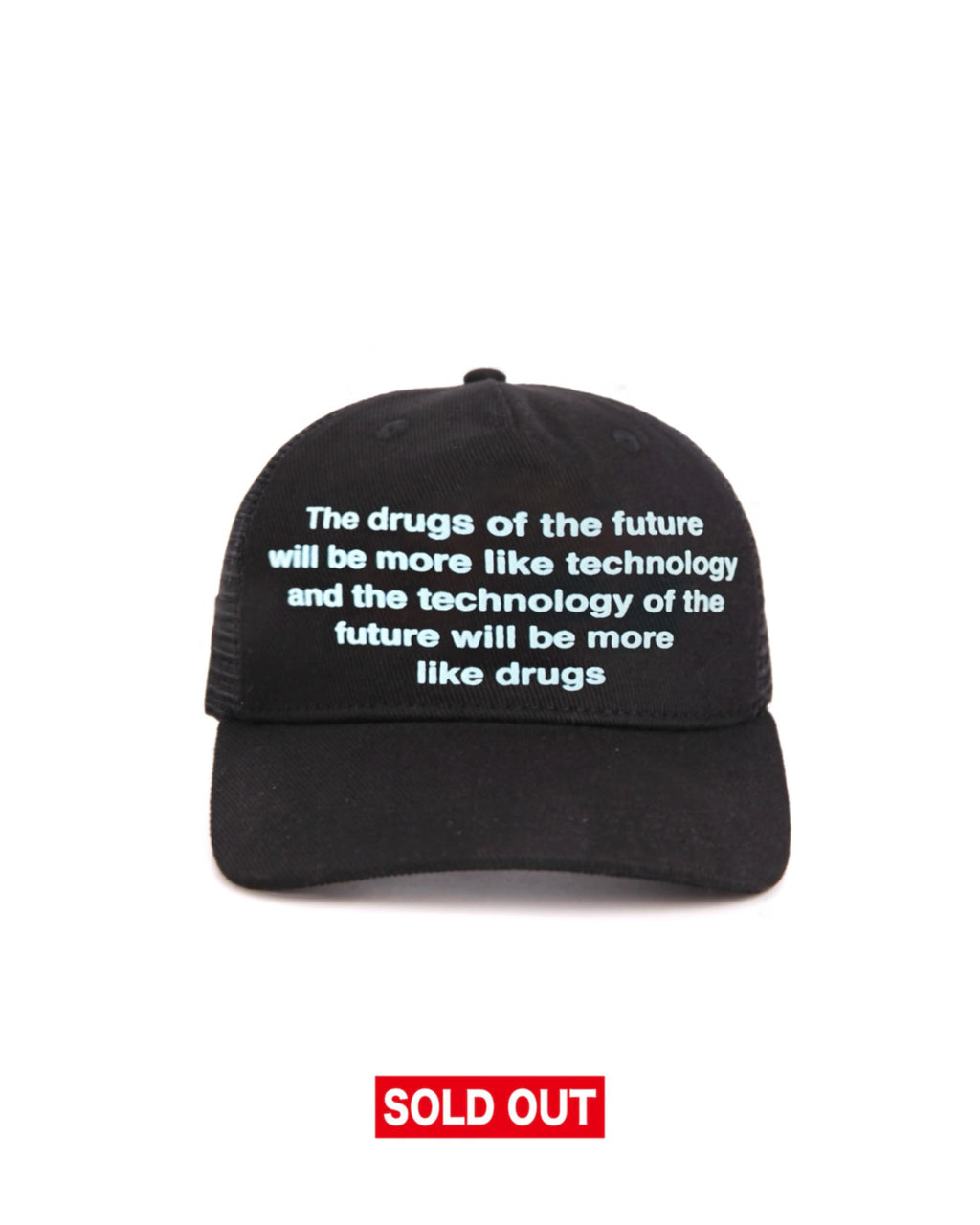 Future Drugs Trucker Hat Black