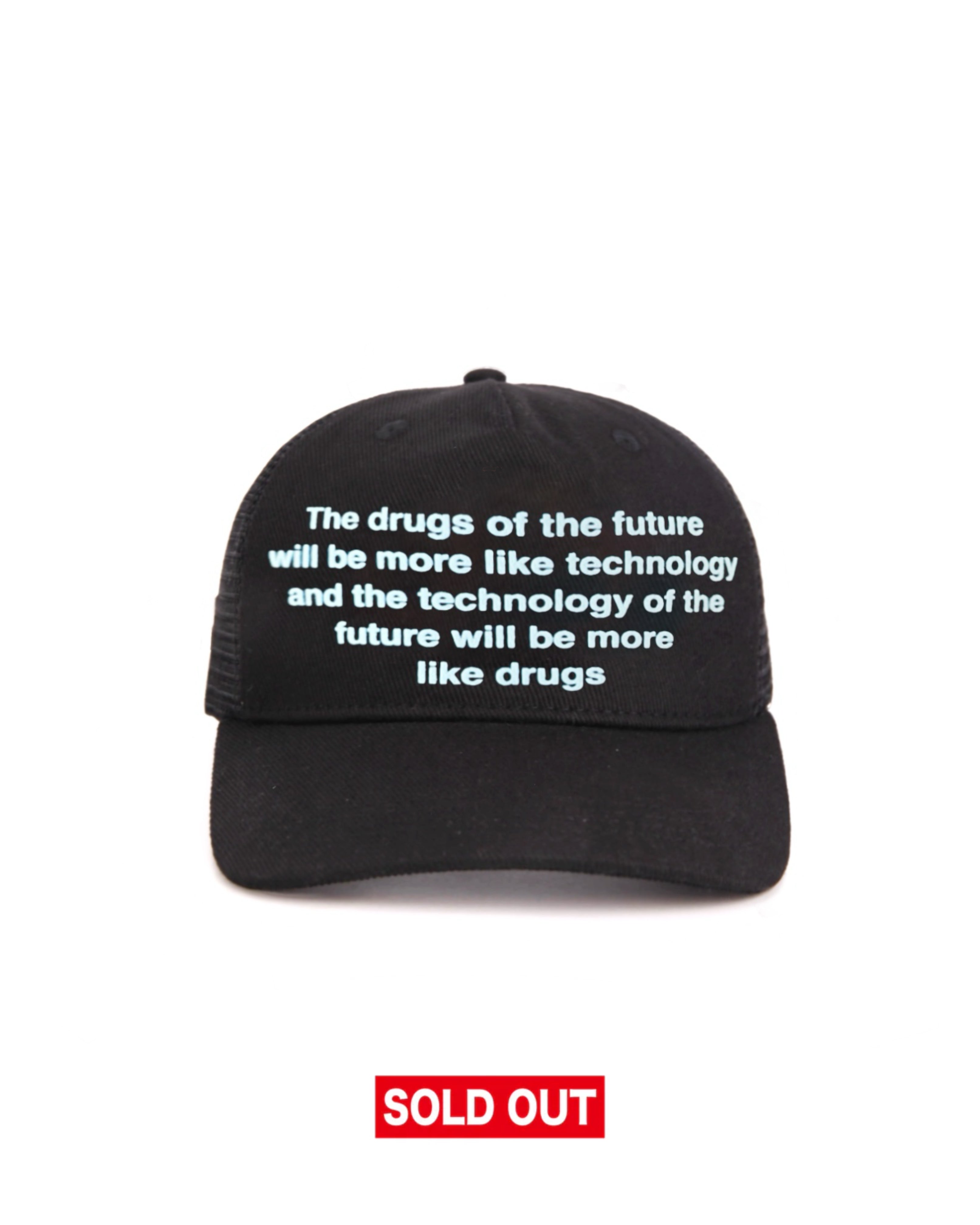 Future Drugs Trucker Hat Black