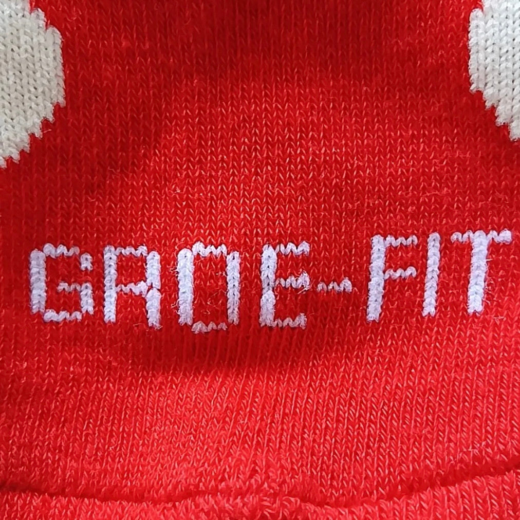 Polkadot Mushroom Aga Sock Red/White