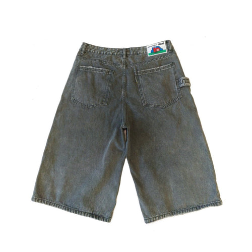 Stingwater Big Groe Jean shorts in acid black with chain loop