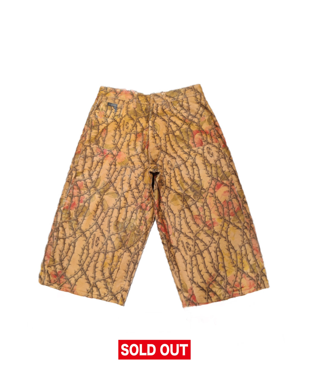 Waxed Corduroy Double Knee Long Shorts
