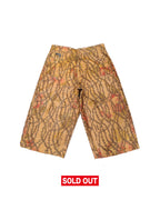 Waxed Corduroy Double Knee Long Shorts