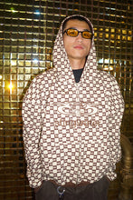 Load image into Gallery viewer, Judicial Zip Up Hoodie Coffee/Cream
