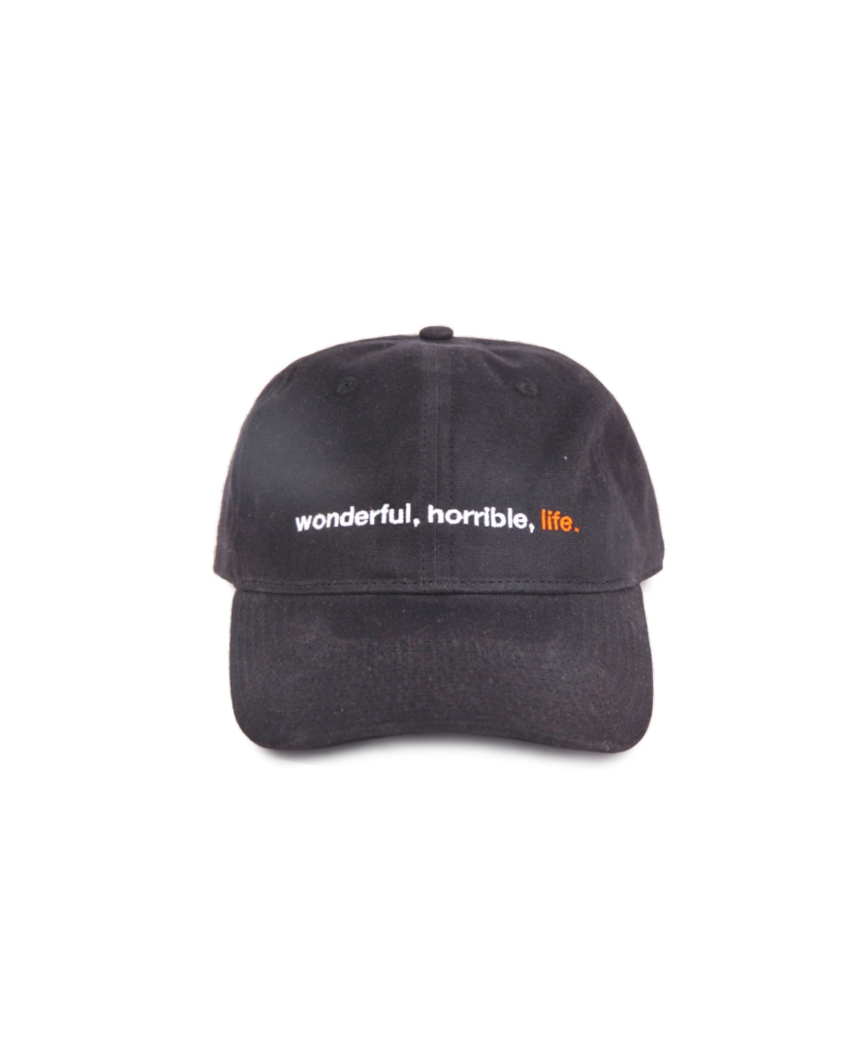 “Wonderful, horrible, life” waxed canvas hat