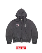 Enter the Void Zip Up Hoodie Faded Black