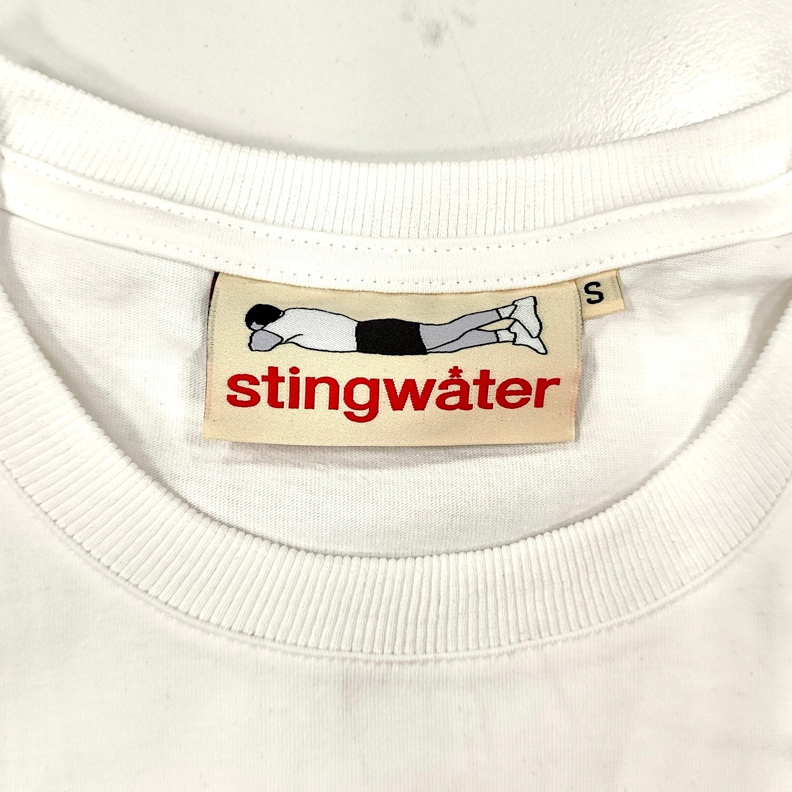 Stingwater America in distress t shirt white