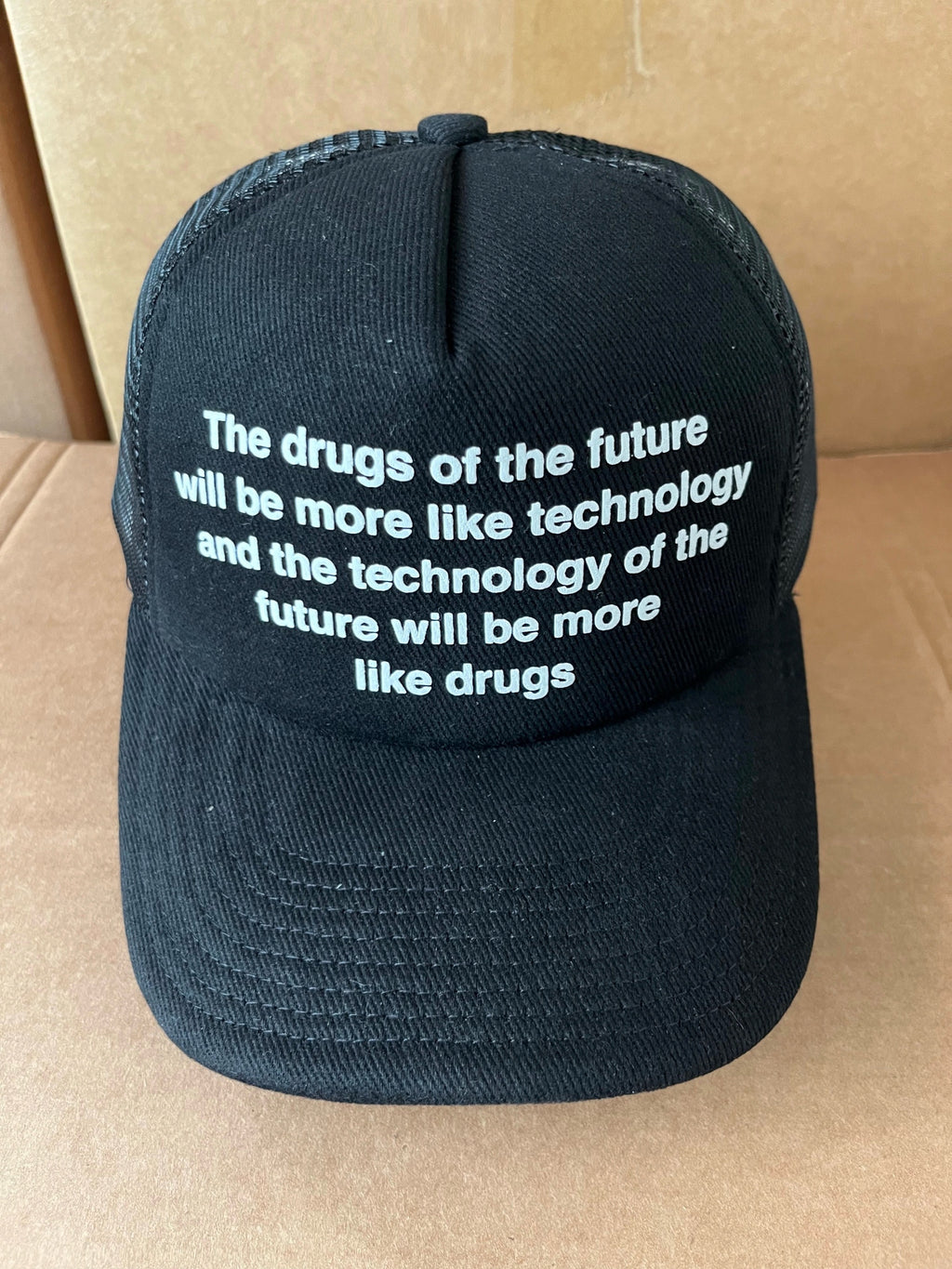 Future Drugs Trucker Hat Black