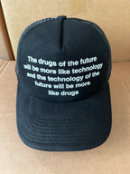 Future Drugs Trucker Hat Black
