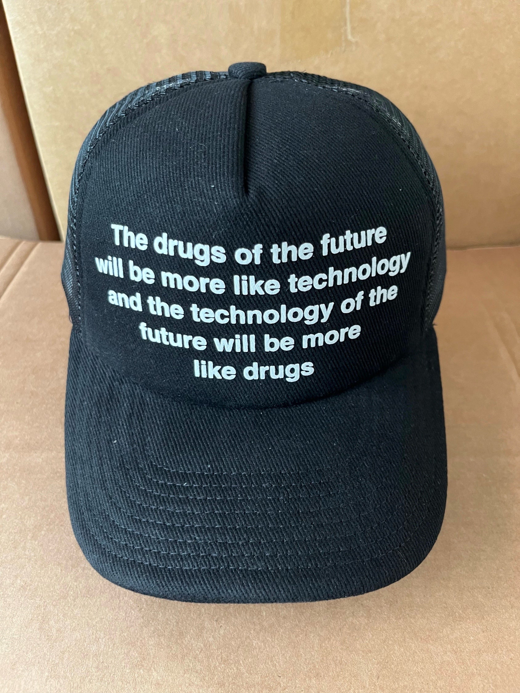 Future Drugs Trucker Hat Black