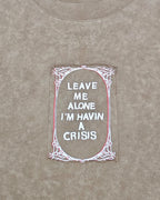 Framing a Crisis T-Shirt Acid Brown