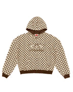 Sue Me Zip Up Hoodie Coffee/Cream