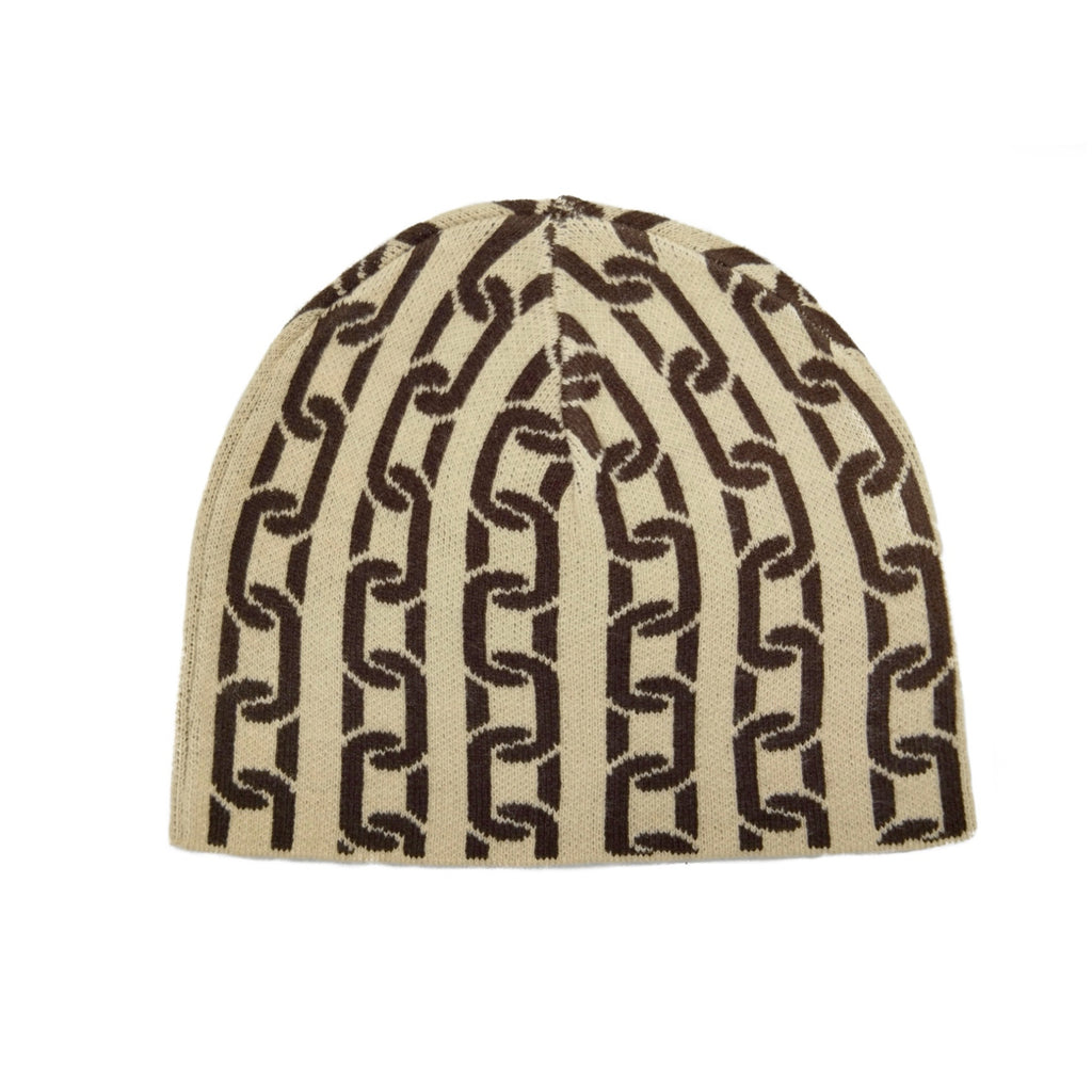 Stingwater chain skully beanie brown/khaki
