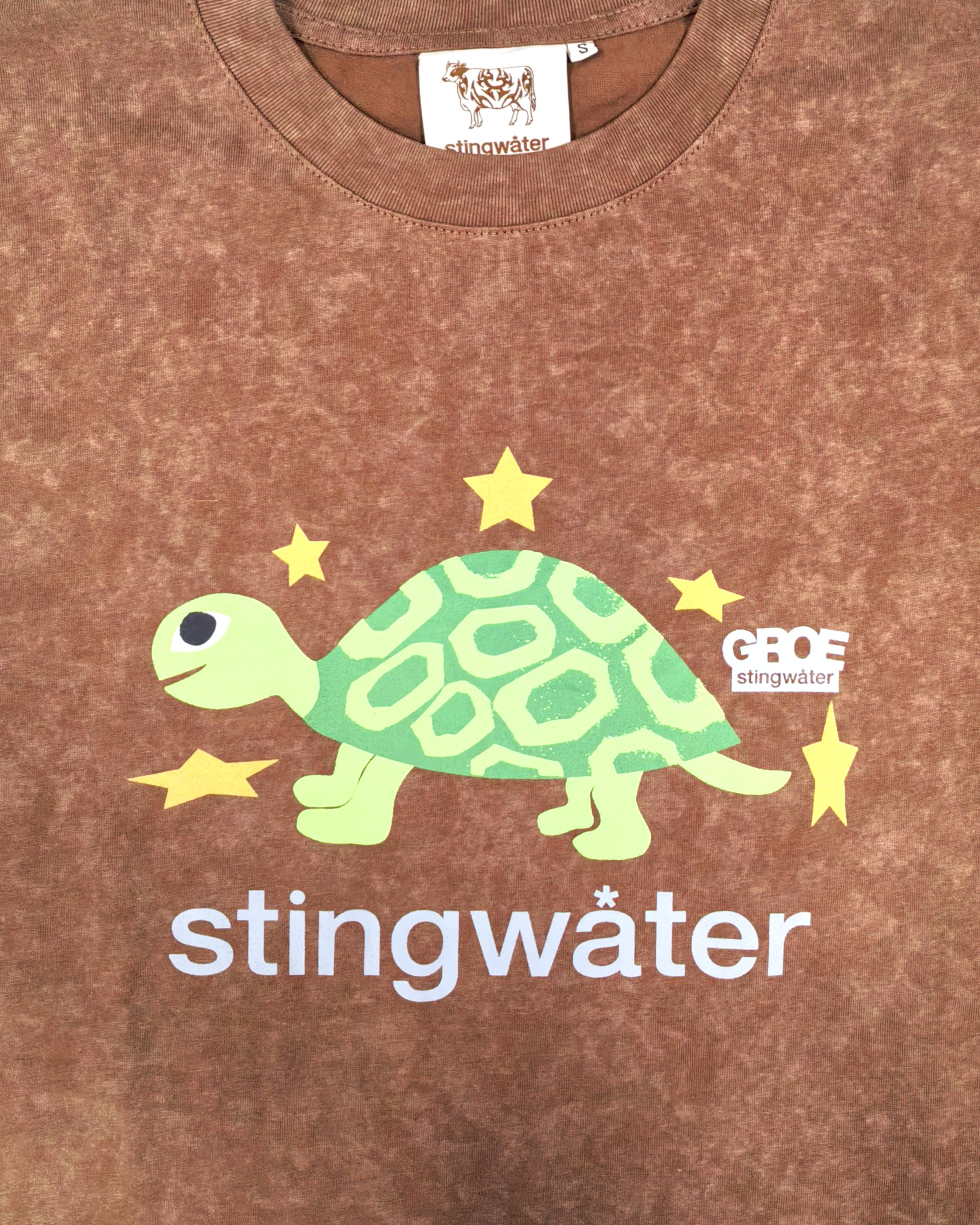 Stingwater Turtle T-Shirt Acid Brown