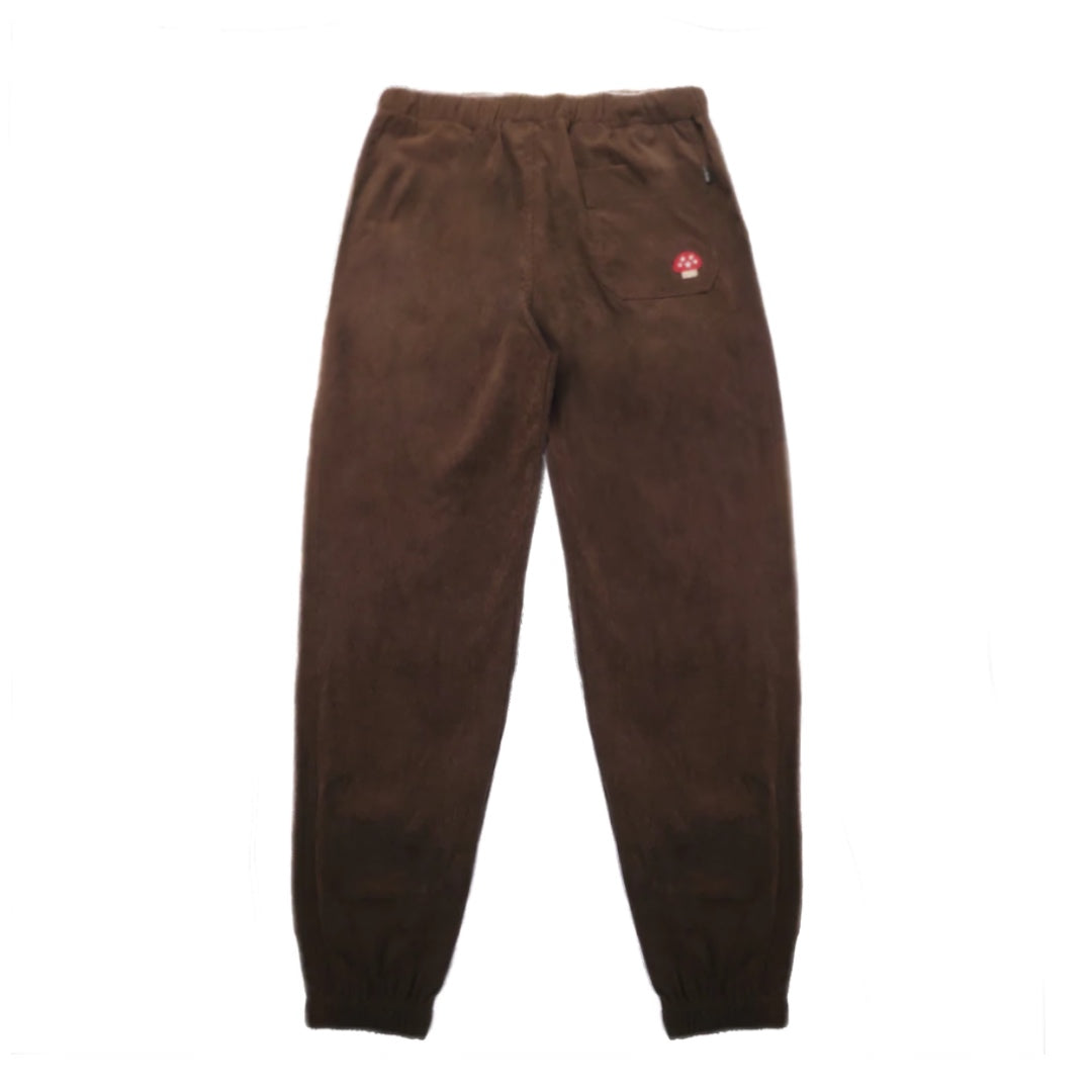 Corduroy Melt logo Sweatpants Brown