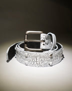 Stingwater Studded Anchor Chain Belt Archival White