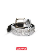 Stingwater Studded Anchor Chain Belt Archival White